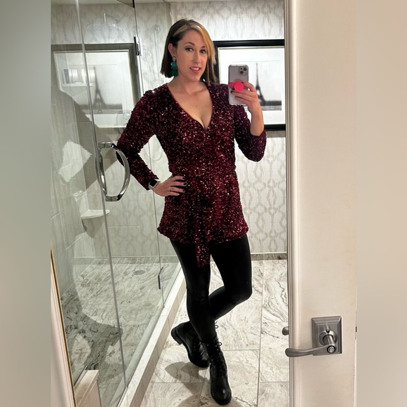 Boohoo Sequin romper *TALL* - Picture 4 of 4